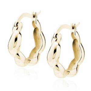 Cercei argint placati cu aur galben 20mm DiAmanti Z2152DG-DIA (Argint 925‰ 4 g.)